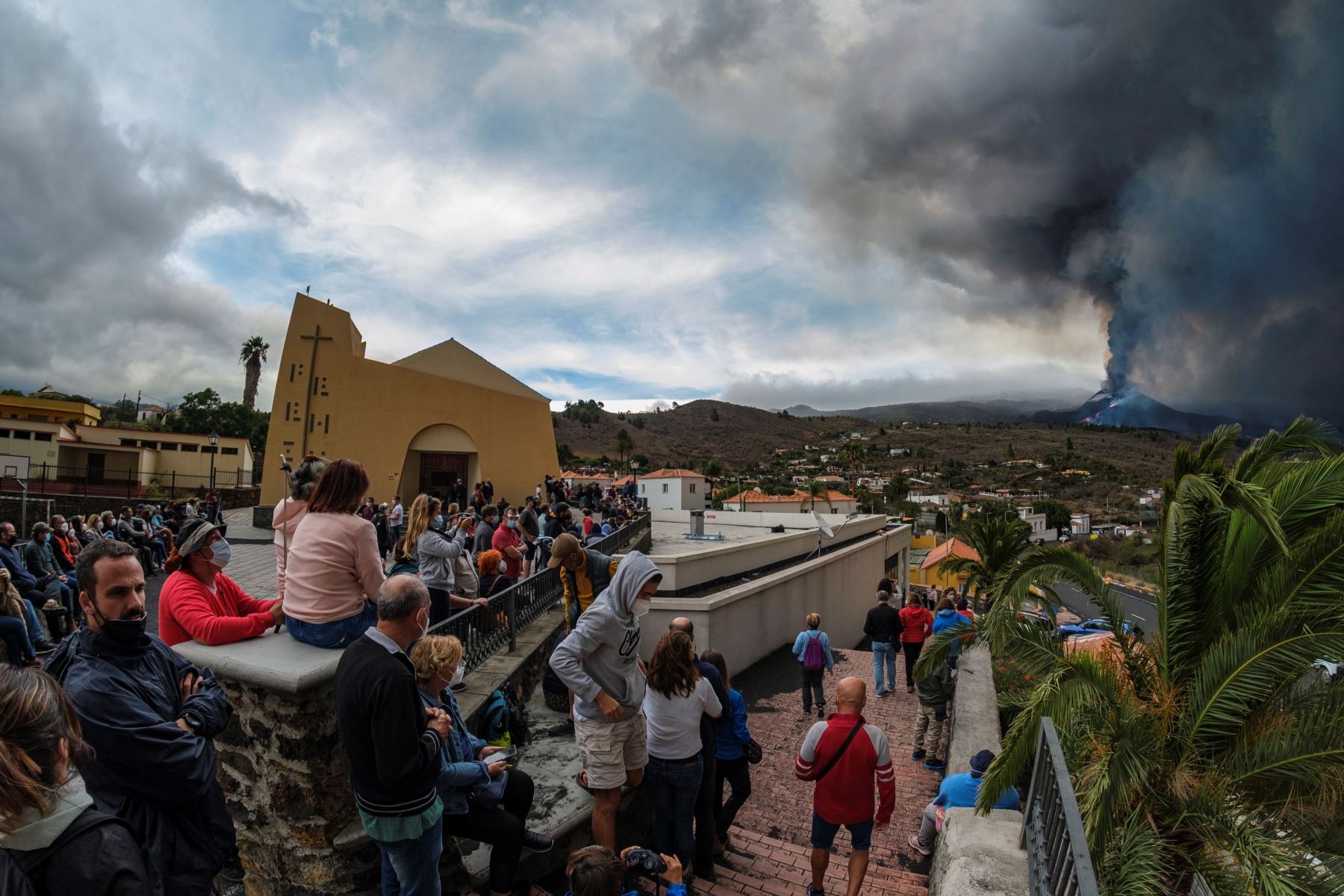 Hasta el momento, el volcán de Cumbre Vieja ha destruido 2.562 edificaciones y afectado 2.708, según los datos del sistema de satélites Copernicus. Foto: EFE