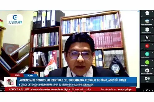 Además de Luque Chayña, fueron detenidos otros funcionarios. Foto: Captura de pantalla