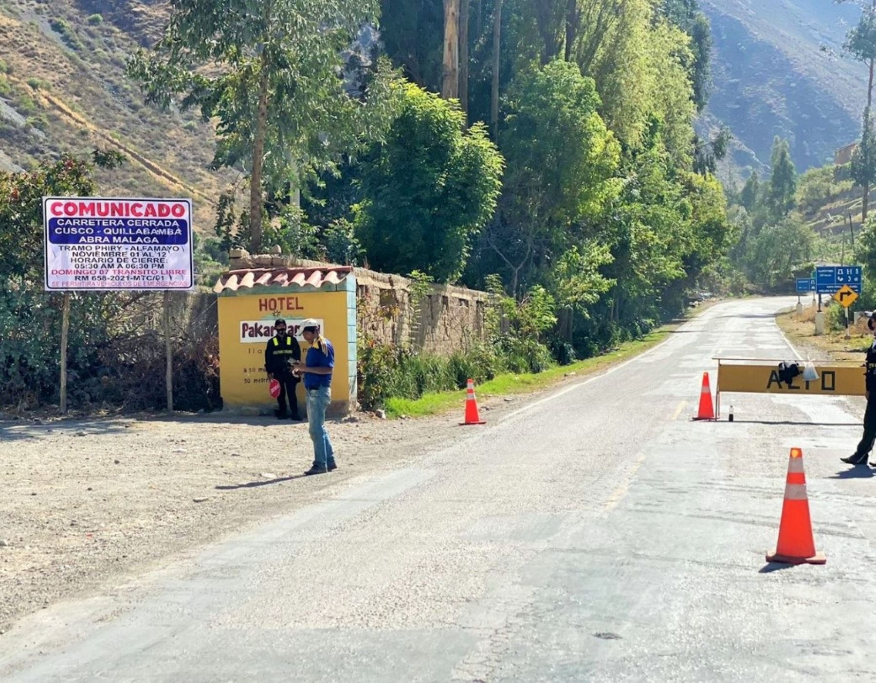 Desde hoy restringen el tránsito en un tramo de la carretera Abra Málaga-Quillabamba, en Cusco. Medida estará vigente por 11 días, anunció el Ministerio de Transportes y Comunicaciones. ANDINA/Difusión