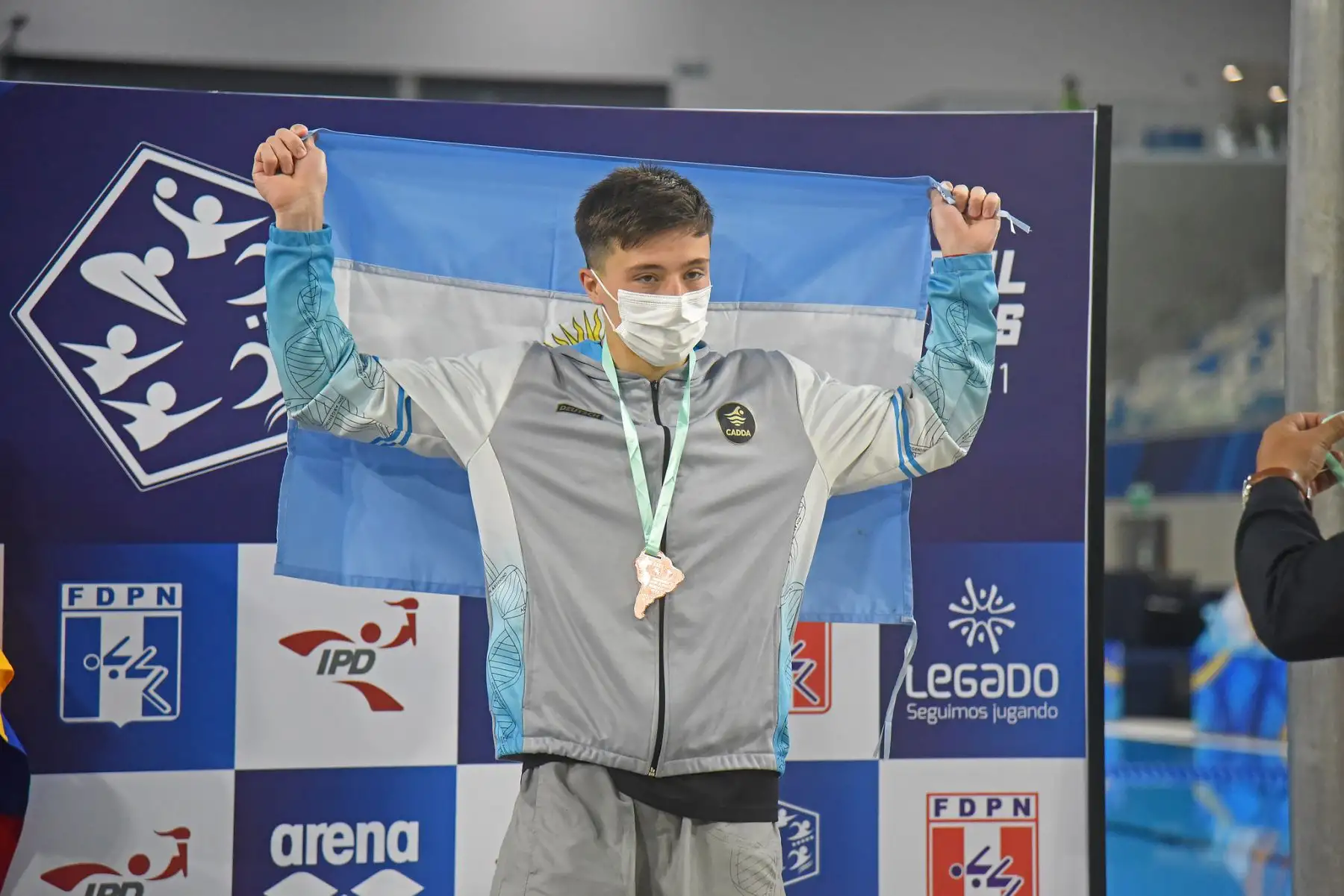 Se dio inicio a las competencias de clavados en el Sudamericano Juvenil de Deportes Acuáticos Perú Bicentenario 2021. Foto: Legado