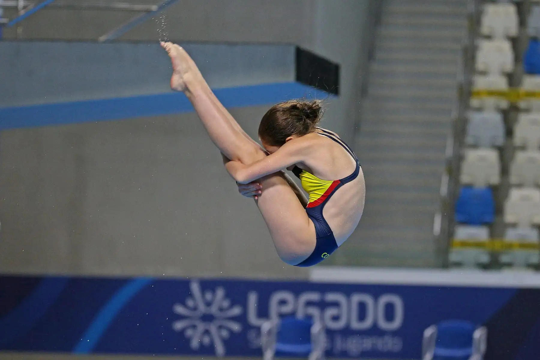 Se dio inicio a las competencias de clavados en el Sudamericano Juvenil de Deportes Acuáticos Perú Bicentenario 2021. Foto: Legado