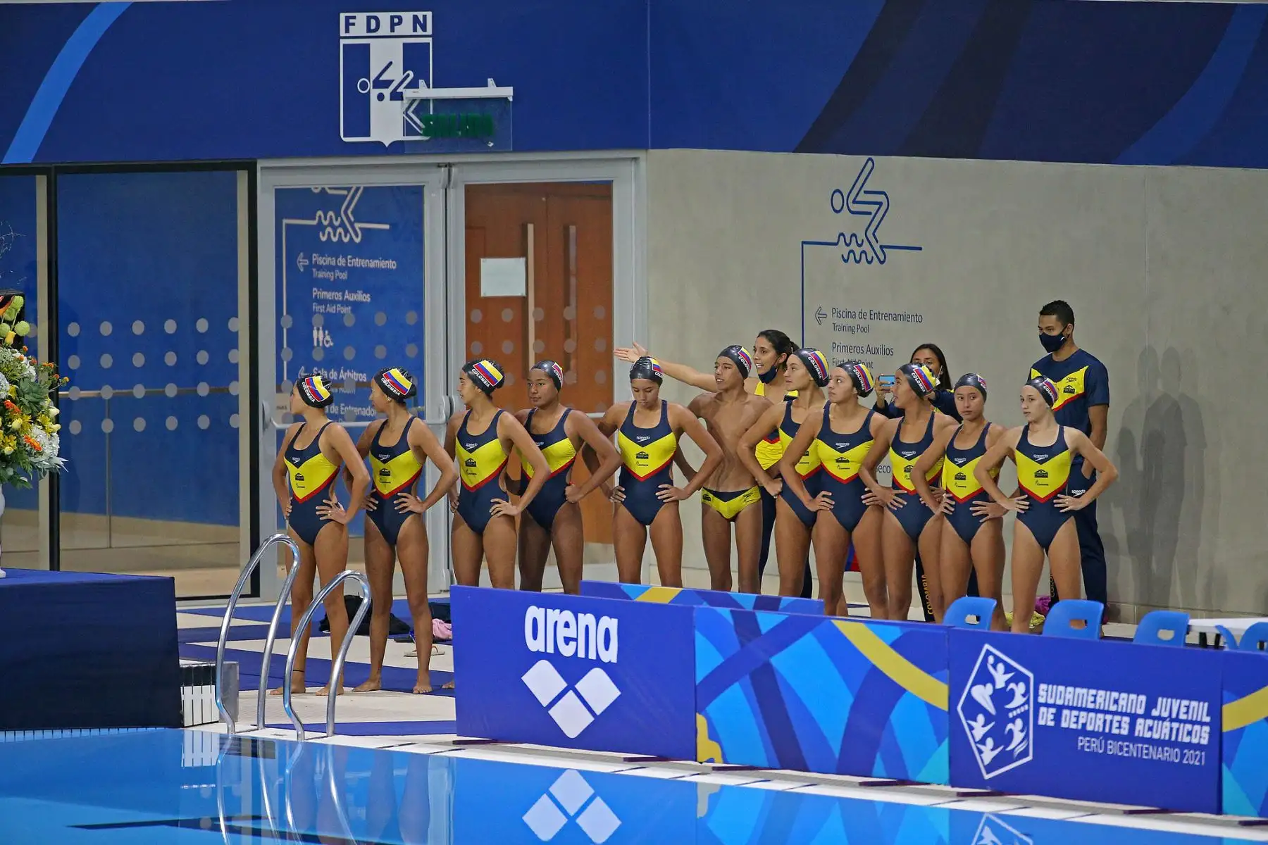 Se dio inicio a las competencias de clavados en el Sudamericano Juvenil de Deportes Acuáticos Perú Bicentenario 2021. Foto: Legado