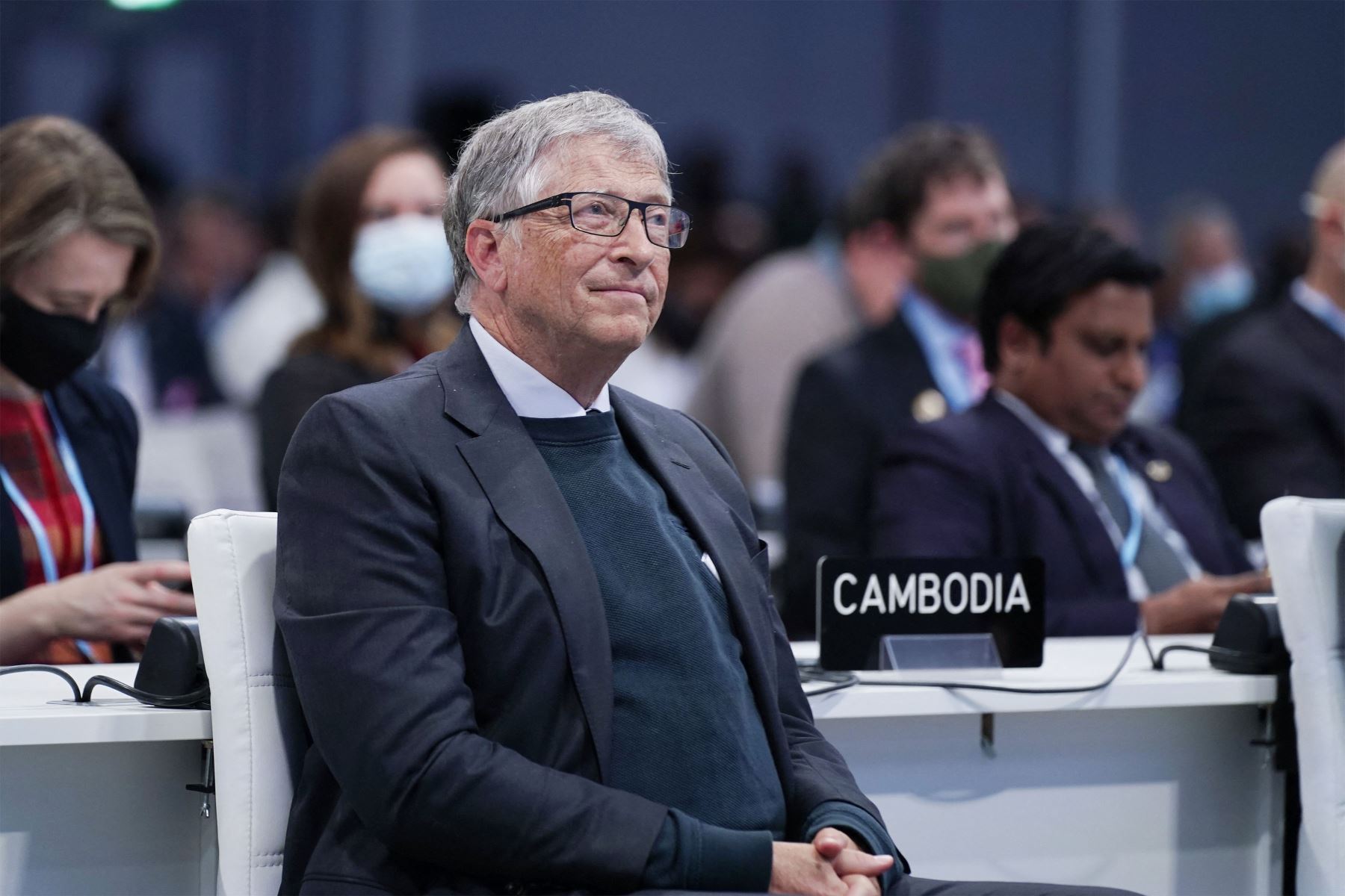 El empresario estadounidense Bill Gates asiste al evento 