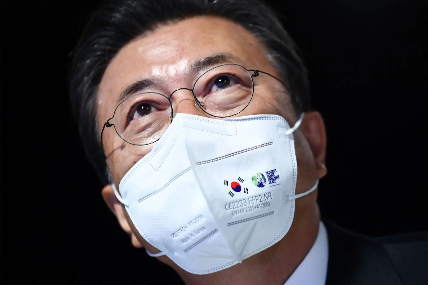 El presidente de Corea del Sur, Moon Jae-in, asiste a una reunión, como parte de la Cumbre Mundial de Líderes de la Conferencia de las Naciones Unidas sobre el Cambio Climático COP26 en Glasgow, Escocia.
Foto: AFP