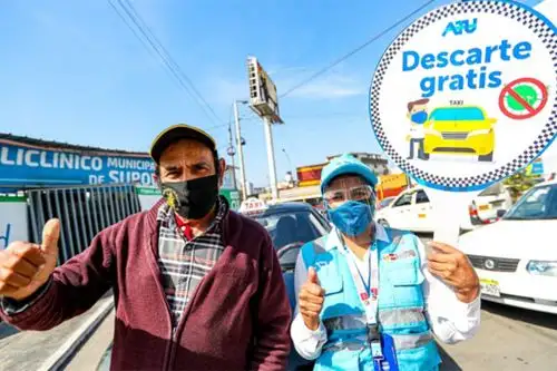 La ATU y el Minsa realizarán pruebas moleculares gratuitas a taxistas y usuarios del servicio en San Martín de Porres, Los Olivos y Comas. Foto: ANDINA/Difusión.