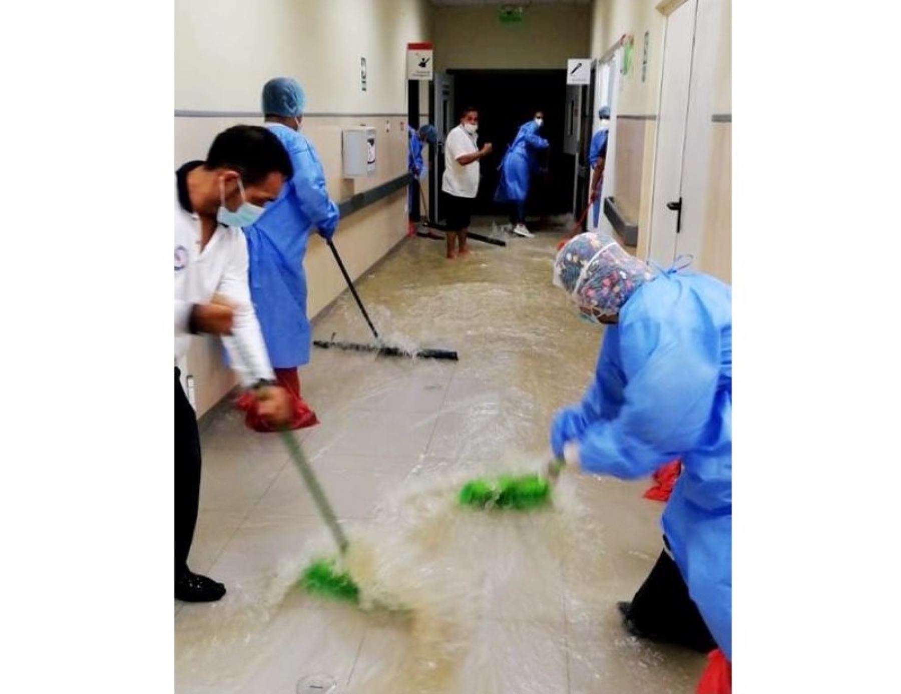 El Hospital de Jaén reanuda atención en un 90 % tras resultar inundada por las lluvias intensas que se registraron en esta provincia cajamarquina.