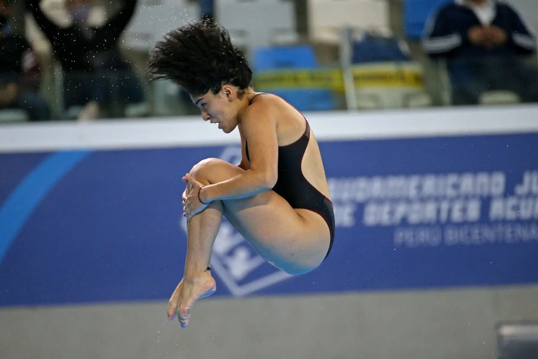 Segundo día de competencias de Clavados en el Sudamericano Juvenil de Deportes Acuáticos Perú Bicentenario 2021 en el Centro Acuático de La Videna. Foto: Legado