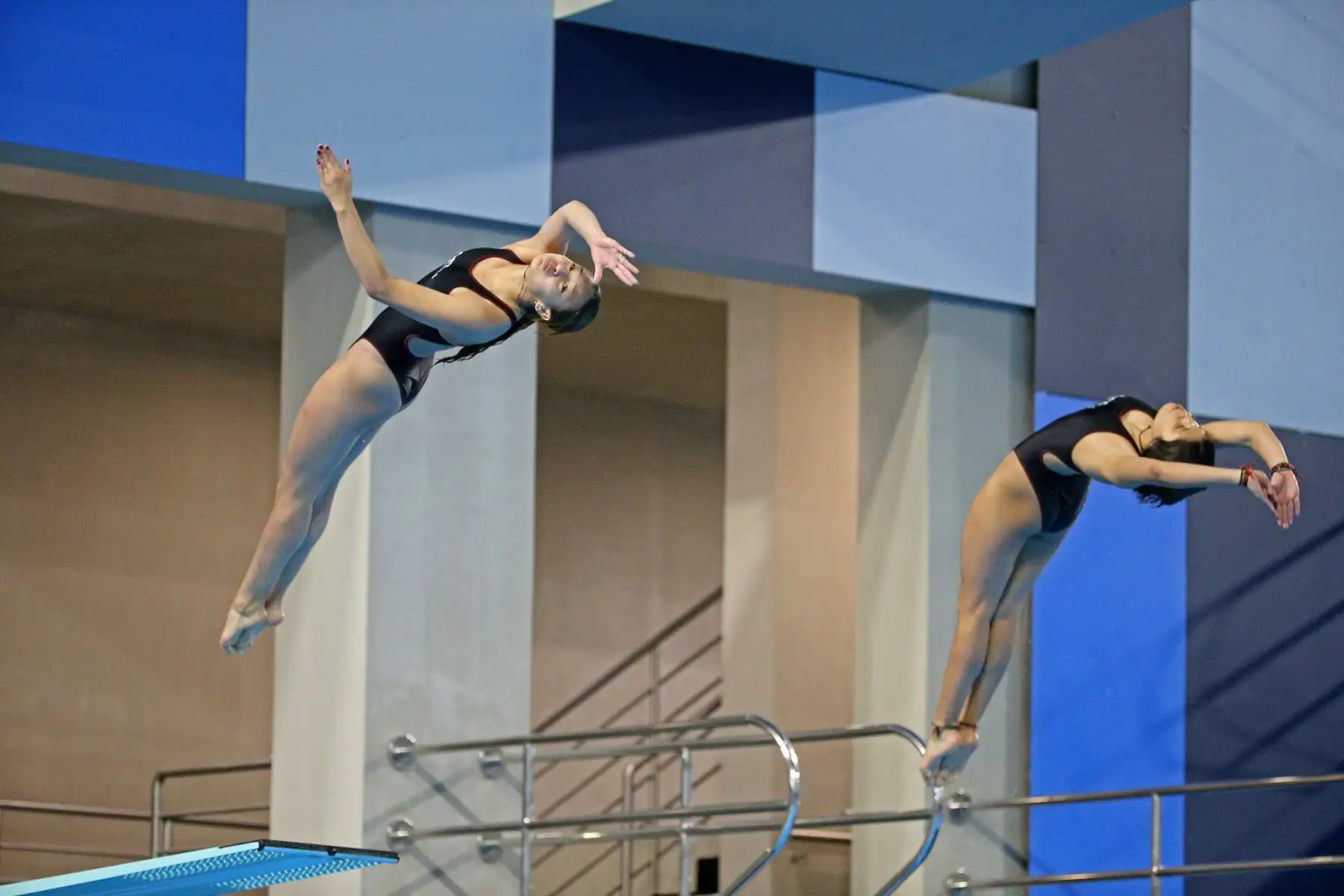 Segundo día de competencias de Clavados en el Sudamericano Juvenil de Deportes Acuáticos Perú Bicentenario 2021 en el Centro Acuático de La Videna. Foto: Legado