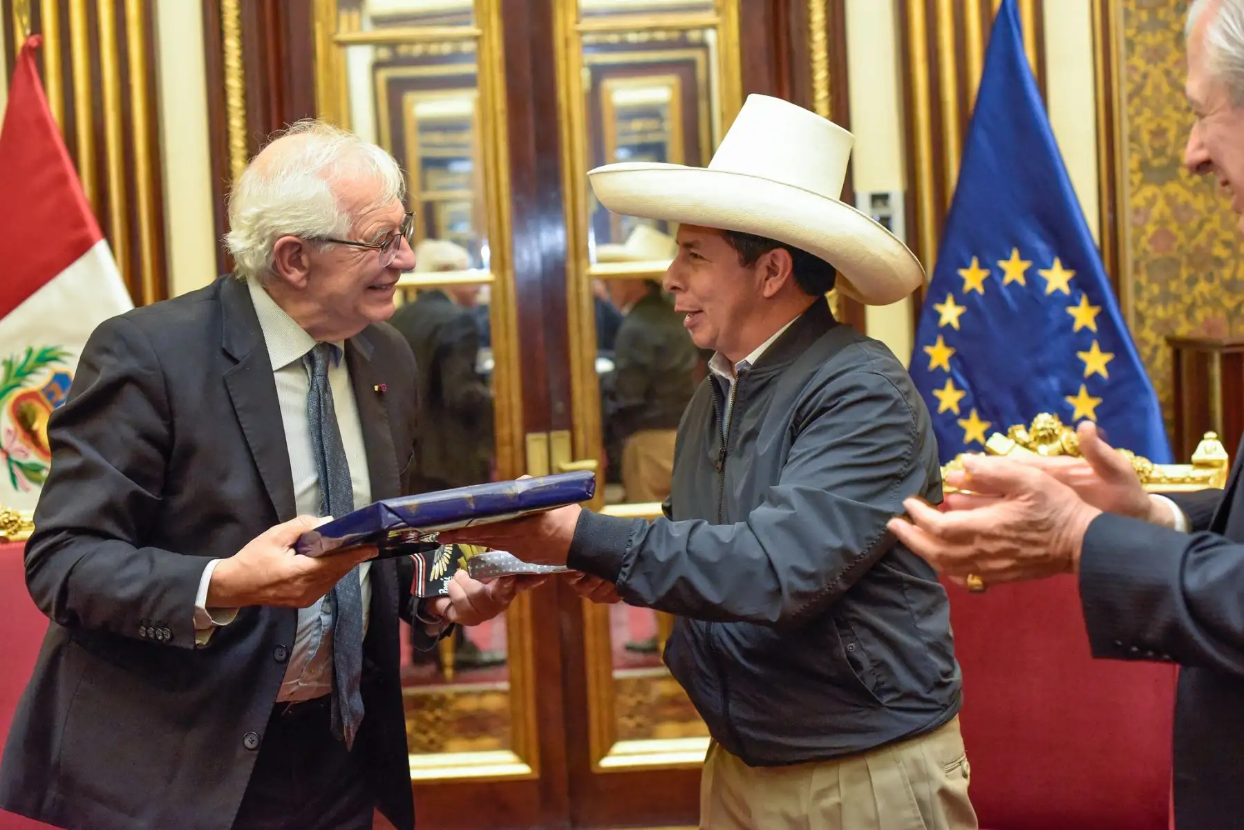 Presidente de la República, Pedro Castillo, sostuvo reunión con Josep Borrell, Alto Representante de la Unión Europea (UE). Foto: ANDINA/Prensa Presidencia