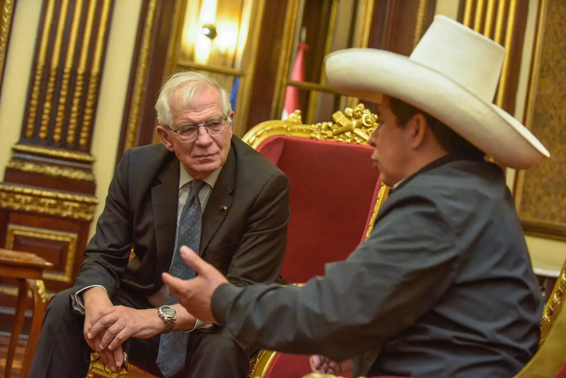 Presidente de la República, Pedro Castillo, sostuvo reunión con Josep Borrell, Alto Representante de la Unión Europea (UE). Foto: ANDINA/Prensa Presidencia