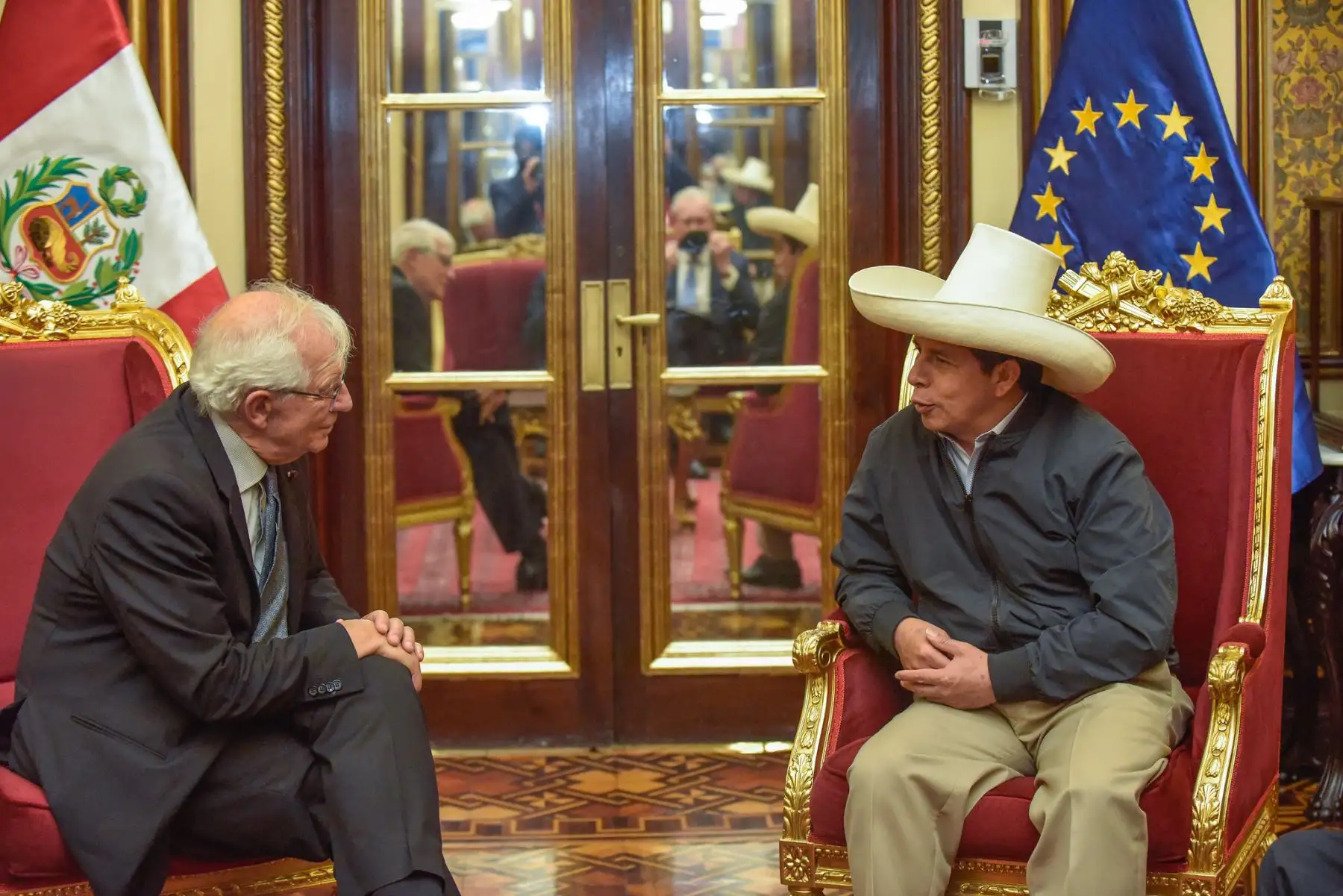 Presidente de la República, Pedro Castillo, sostuvo reunión con Josep Borrell, Alto Representante de la Unión Europea (UE). Foto: ANDINA/Prensa Presidencia