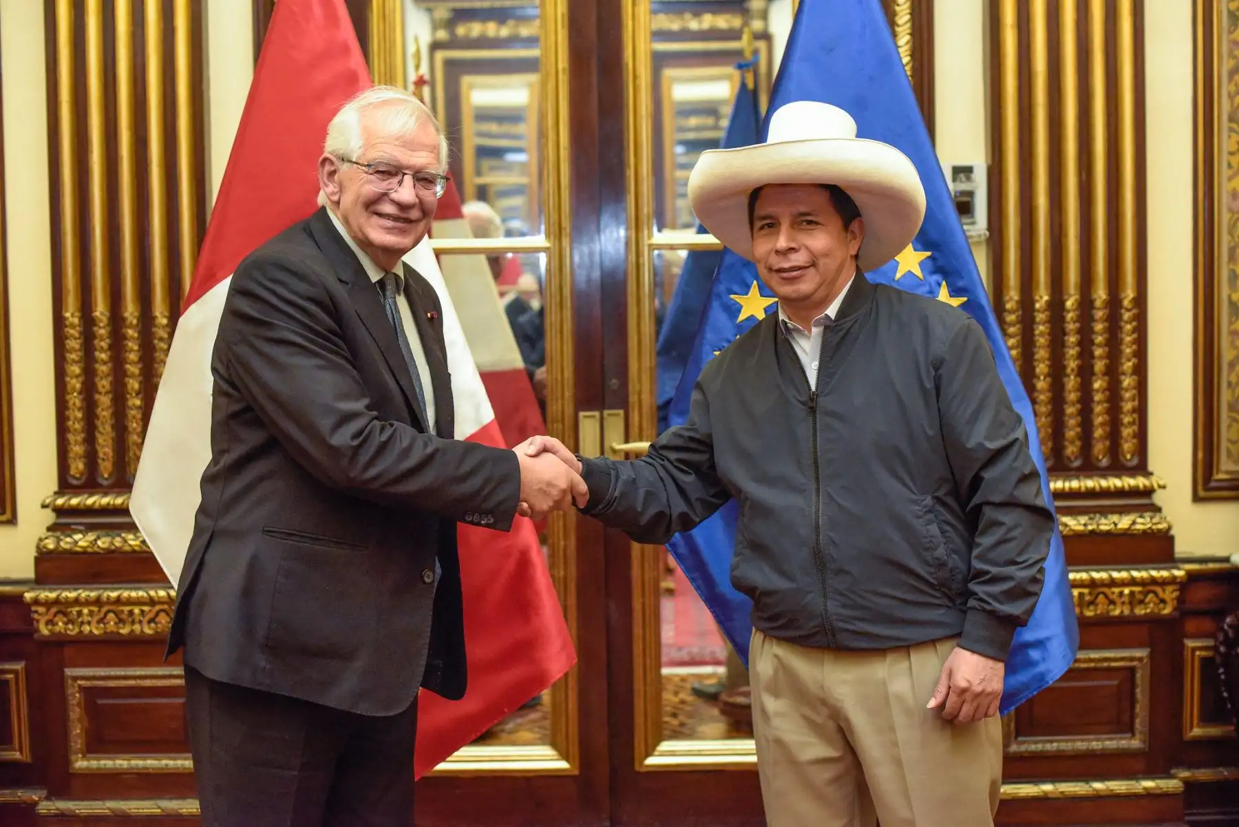 Presidente de la República, Pedro Castillo, sostuvo reunión con Josep Borrell, alto representante de la Unión Europea (UE). Foto: ANDINA/Prensa Presidencia