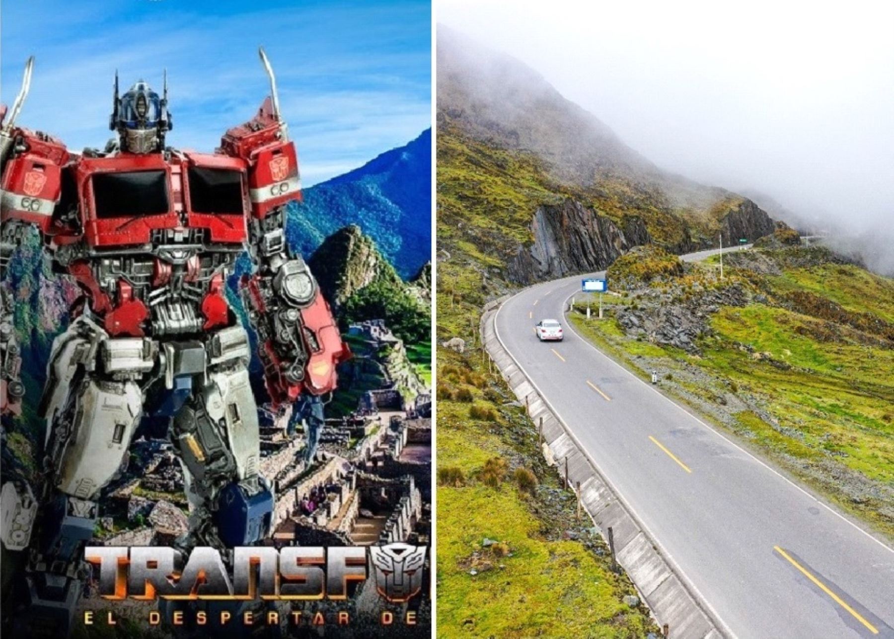 Tres carreteras de Cusco fueron escenarios de las épicas batallas que se libran en la película "Transformers...". Foto: ANDINA/difusión.
