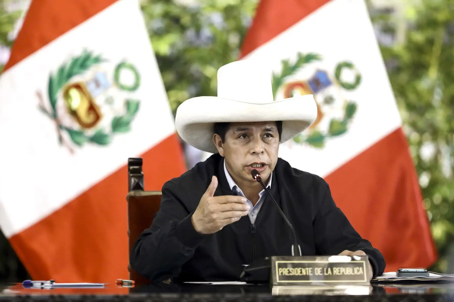 Jefe de Estado, Pedro Castillo, lidera sesión del Consejo de Ministros. Foto: ANDINA/Prensa Presidencia
