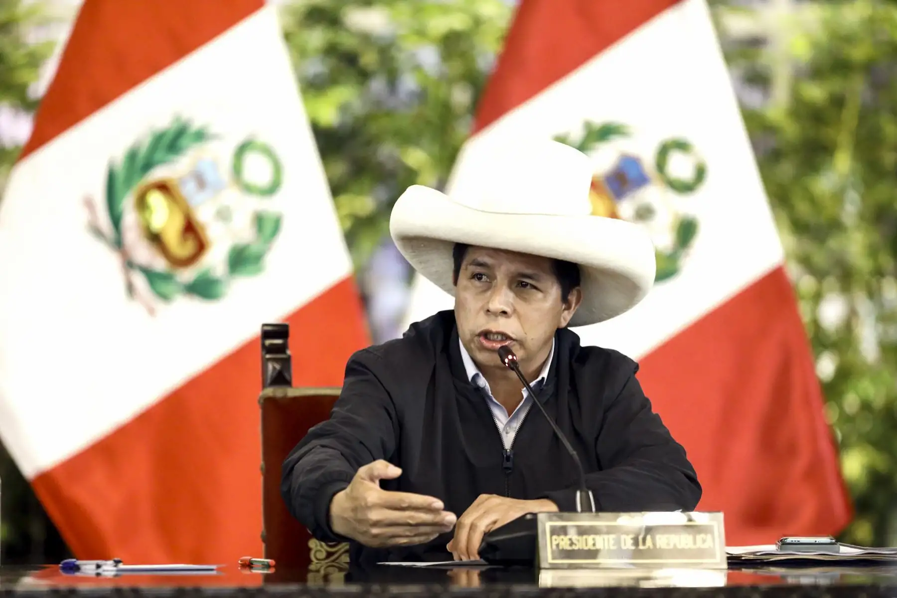 Jefe de Estado, Pedro Castillo, lidera sesión del Consejo de Ministros. Foto: ANDINA/Prensa Presidencia