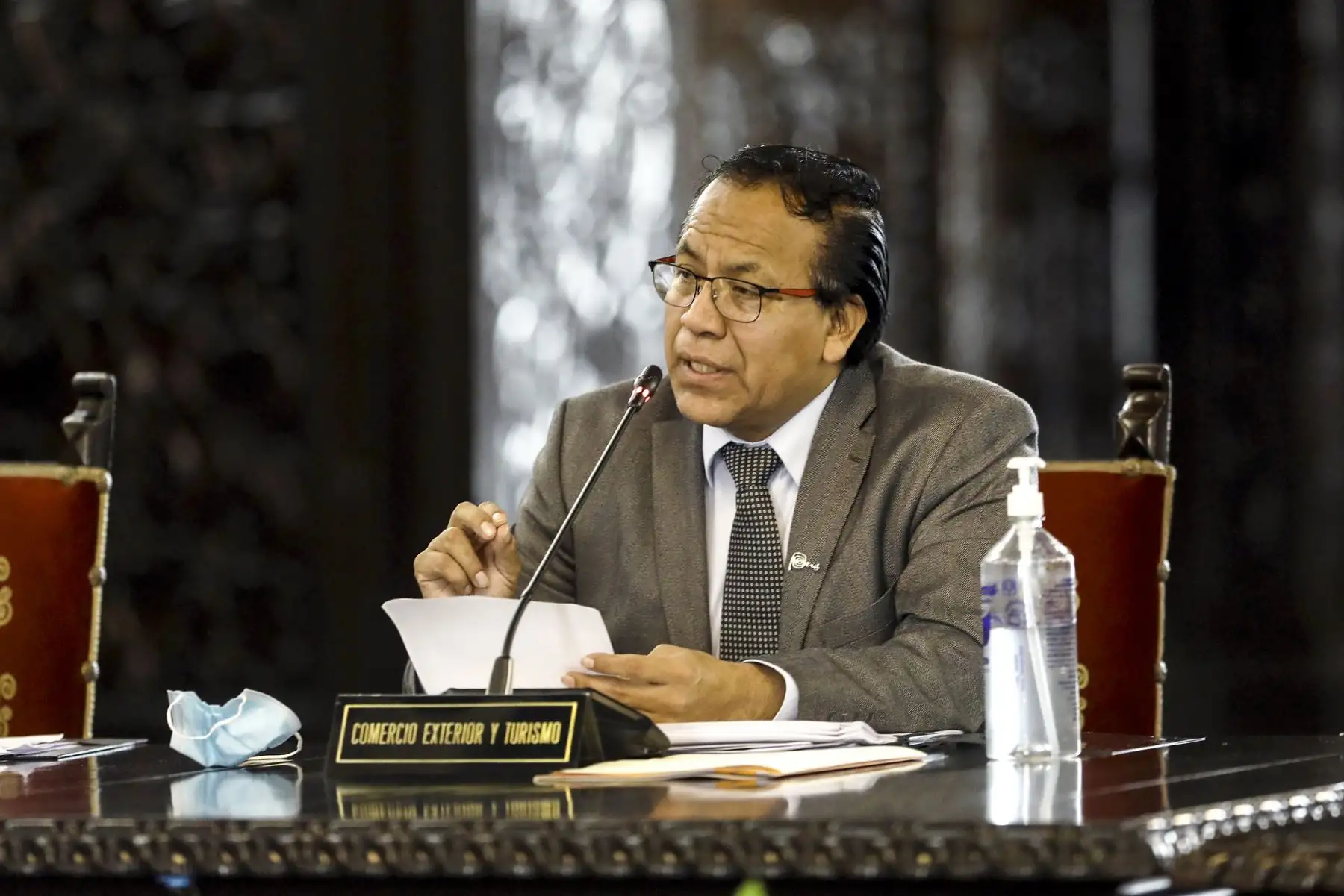 Jefe de Estado, Pedro Castillo, lidera sesión del Consejo de Ministros. Foto: ANDINA/Prensa Presidencia