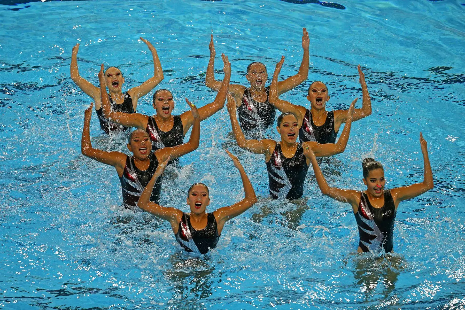 Tercer día de competencias de Natación Artística del Sudamericano Juvenil de Deportes Acuáticos Perú Bicentenario 2021 en el Centro Acuático de La Videna. Competencias de Rutinas de equipos libres. Foto: Legado