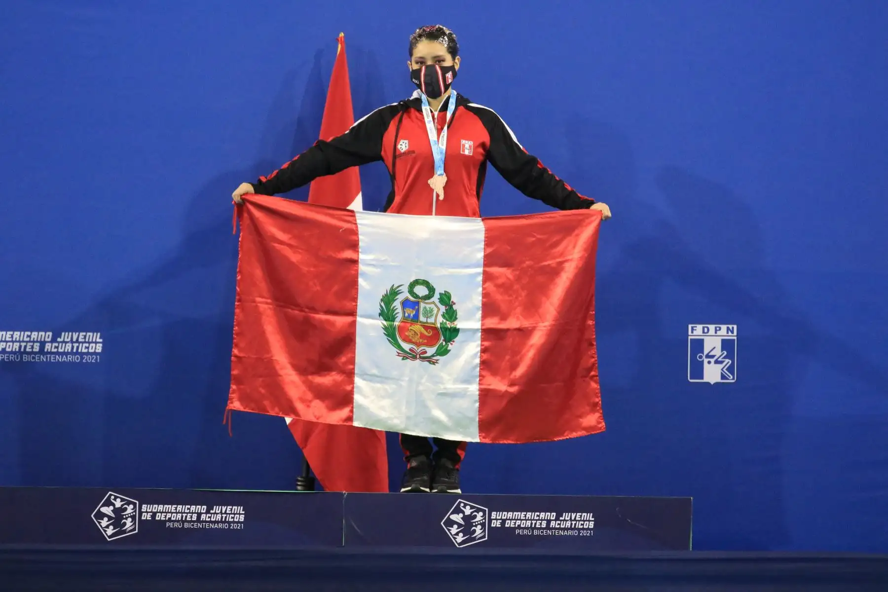 Tercer día de competencias de Natación Artística del Sudamericano Juvenil de Deportes Acuáticos Perú Bicentenario 2021 en el Centro Acuático de La Videna. Competencias de Rutinas de equipos libres. Foto: Legado