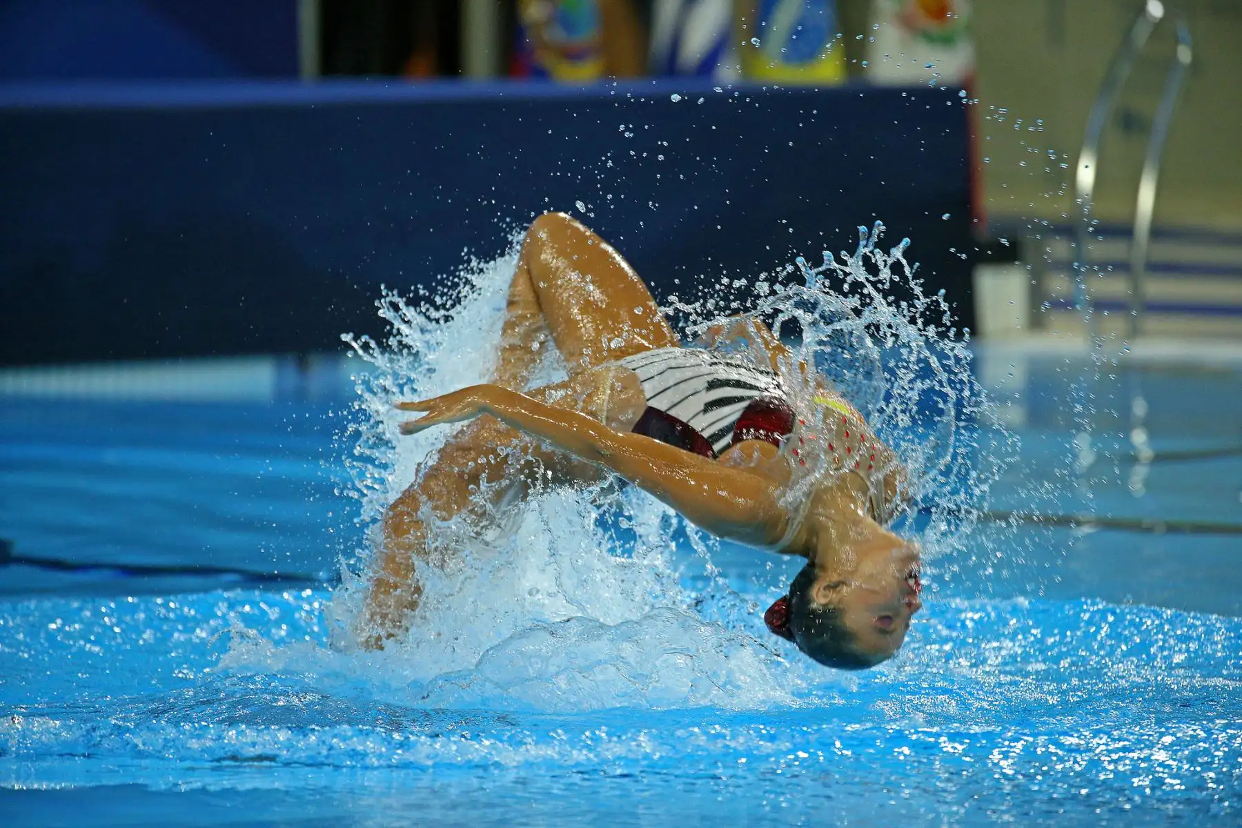 Tercer día de competencias de Natación Artística del Sudamericano Juvenil de Deportes Acuáticos Perú Bicentenario 2021 en el Centro Acuático de La Videna. Competencias de Rutinas de equipos libres. Foto: Legado