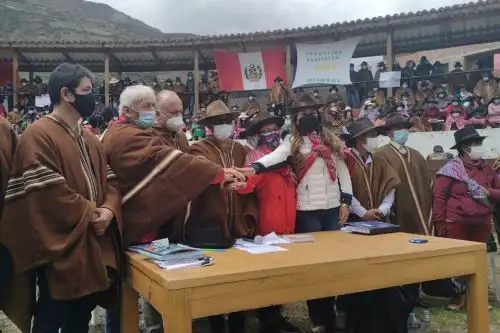 Conversaciones entre la minera y la comunidad de Aquia, se dan dentro de la paralización de actividades de esta importante compañía minera. ANDINA/Difusión