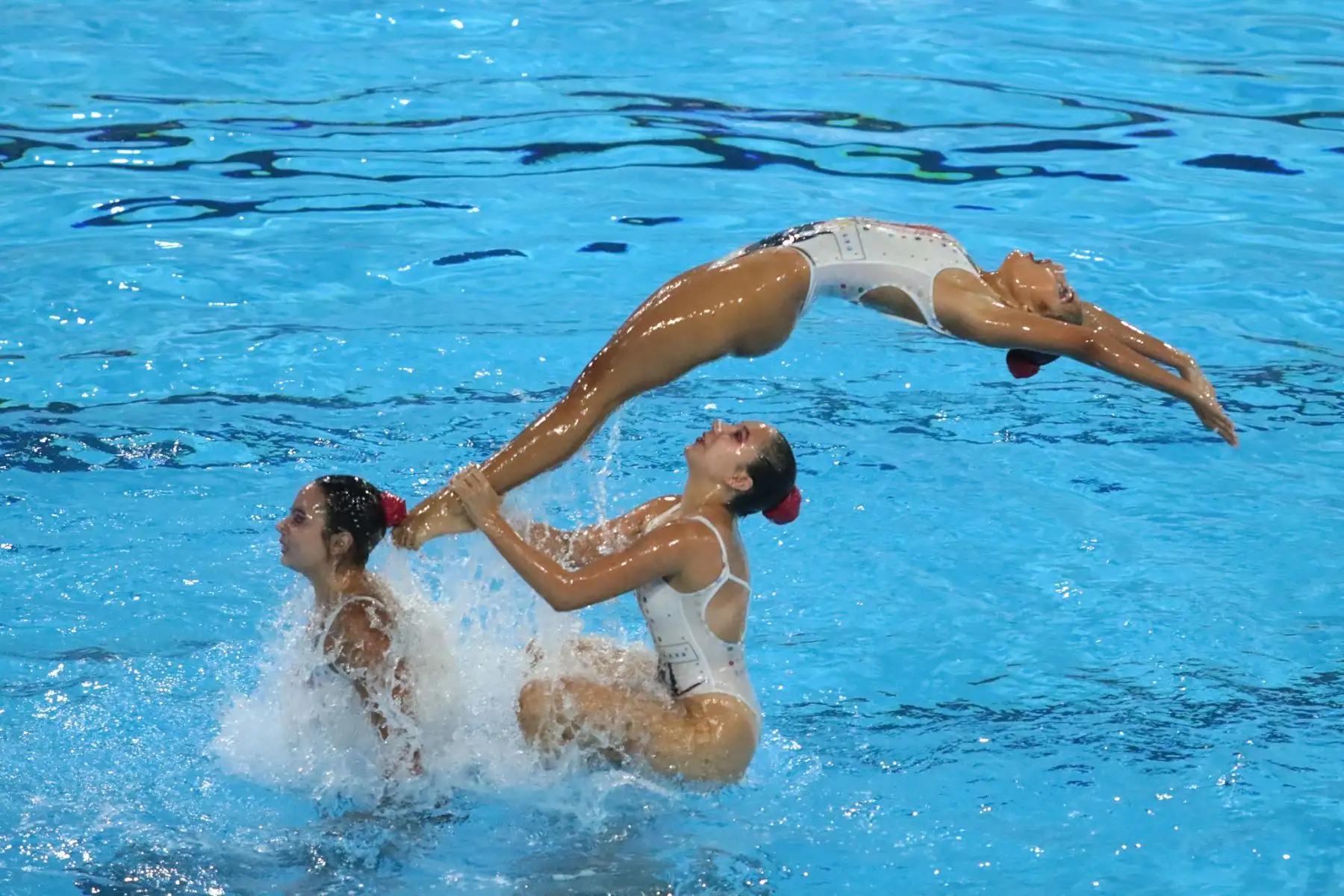 Se realizó el cierre de la competencia de clavados y natación artística en el Sudamericano Juvenil de Deportes Acuáticos en el Centro Acuático de La Videna. Foto: Legado / Paul Vallejos