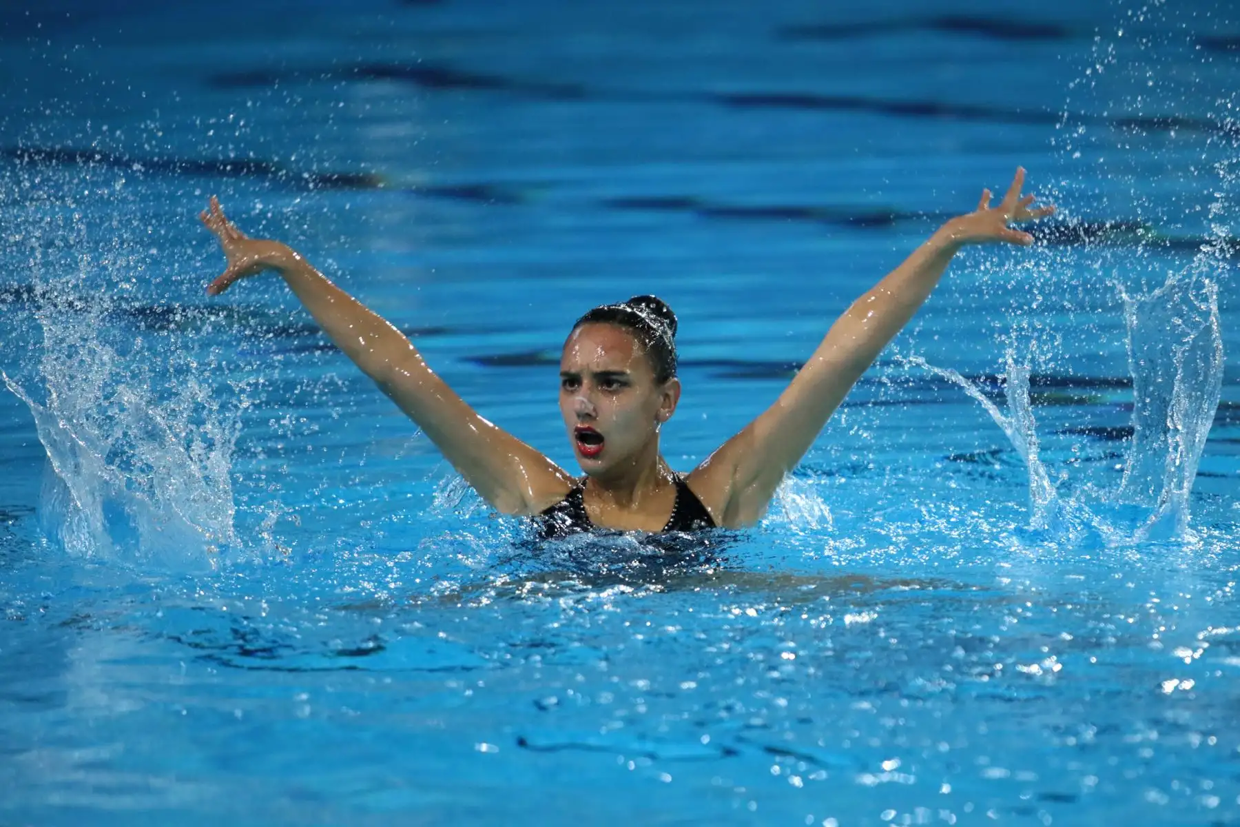 Se realizó el cierre de la competencia de clavados y natación artística en el Sudamericano Juvenil de Deportes Acuáticos en el Centro Acuático de La Videna. Foto: Legado / Paul Vallejos