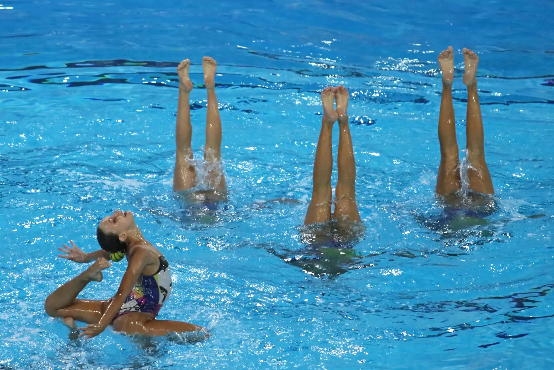 Se realizó el cierre de la competencia de clavados y natación artística en el Sudamericano Juvenil de Deportes Acuáticos en el Centro Acuático de La Videna. Foto: Legado / Paul Vallejos