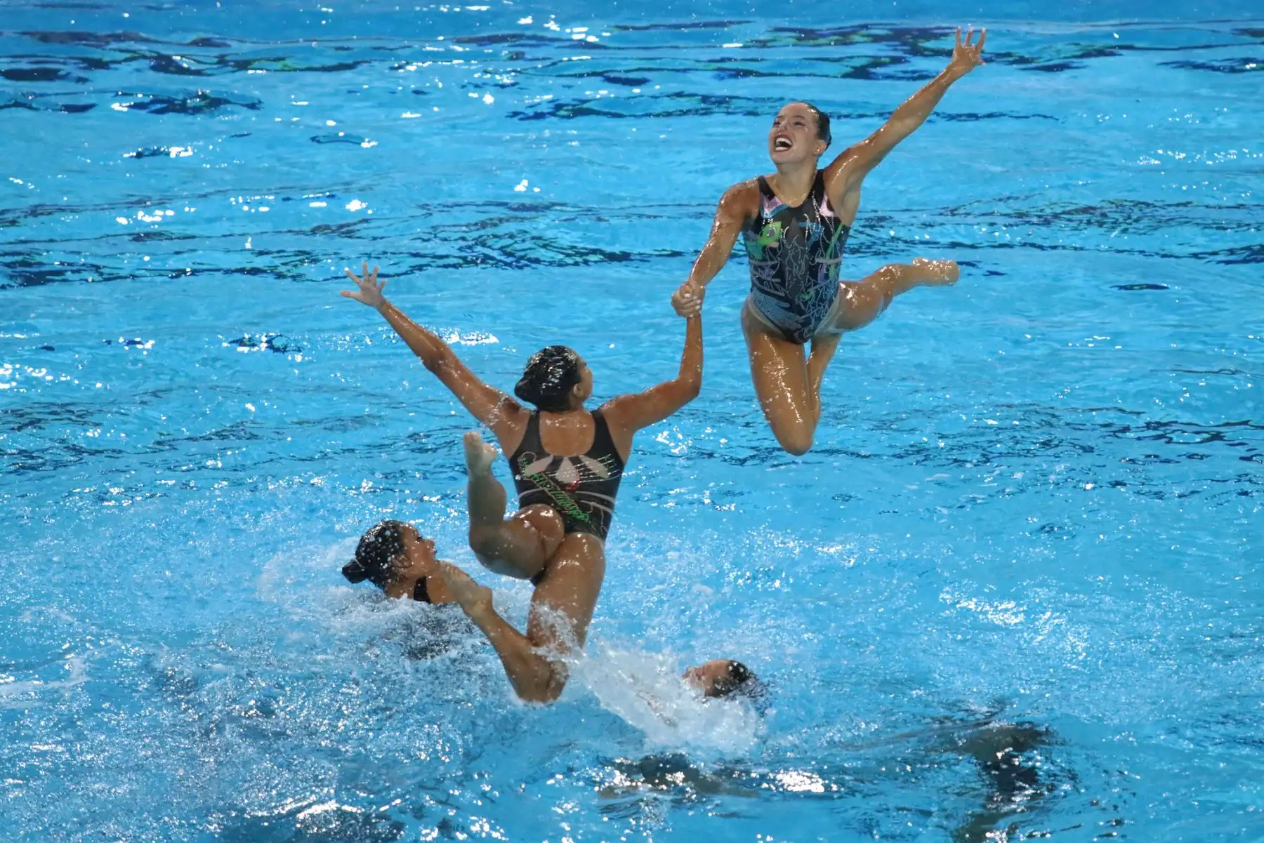 Se realizó el cierre de la competencia de clavados y natación artística en el Sudamericano Juvenil de Deportes Acuáticos en el Centro Acuático de La Videna. Foto: Legado / Paul Vallejos