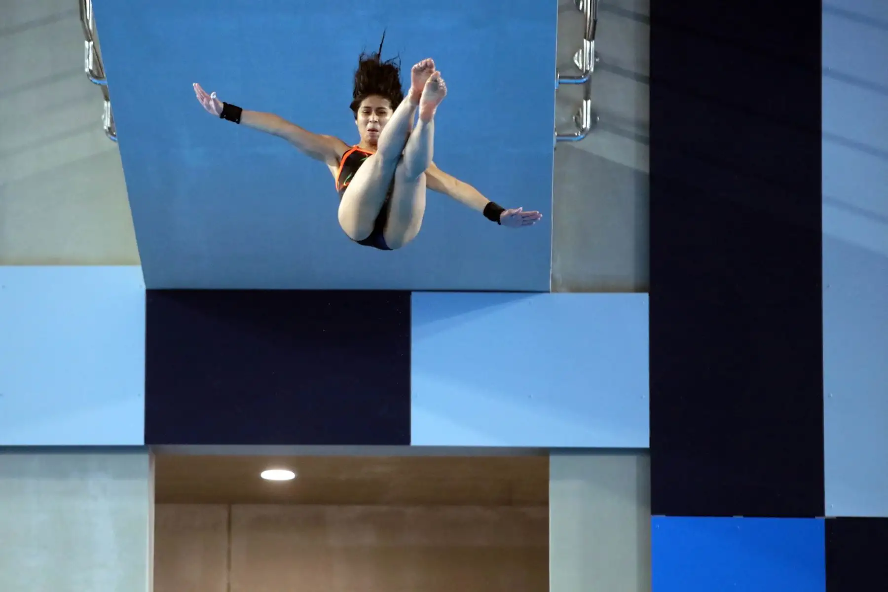 Se realizó el cierre de la competencia de clavados y natación artística en el Sudamericano Juvenil de Deportes Acuáticos en el Centro Acuático de La Videna. Foto: Legado / Paul Vallejos