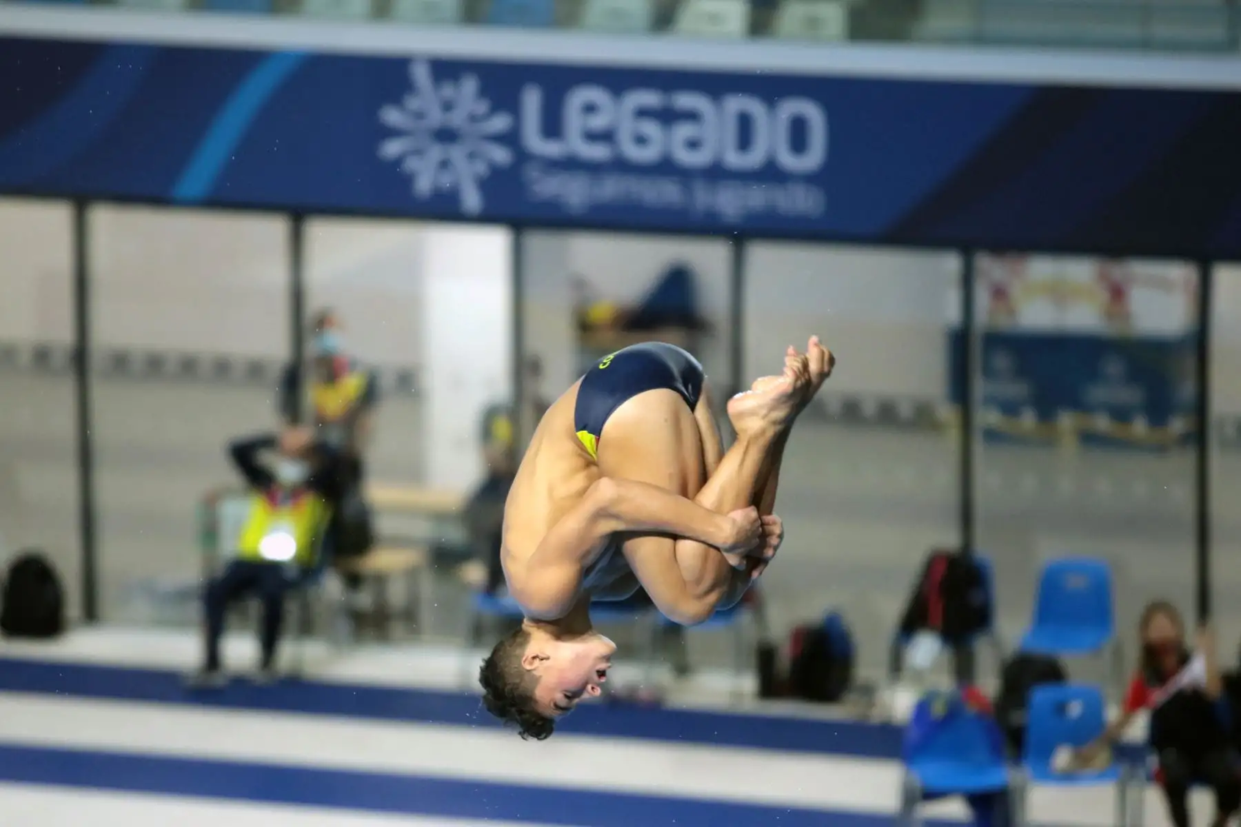 Se realizó el cierre de la competencia de clavados y natación artística en el Sudamericano Juvenil de Deportes Acuáticos en el Centro Acuático de La Videna. Foto: Legado / Paul Vallejos