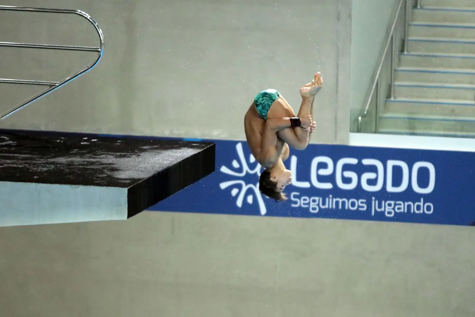 Se realizó el cierre de la competencia de clavados y natación artística en el Sudamericano Juvenil de Deportes Acuáticos en el Centro Acuático de La Videna. Foto: Legado / Paul Vallejos