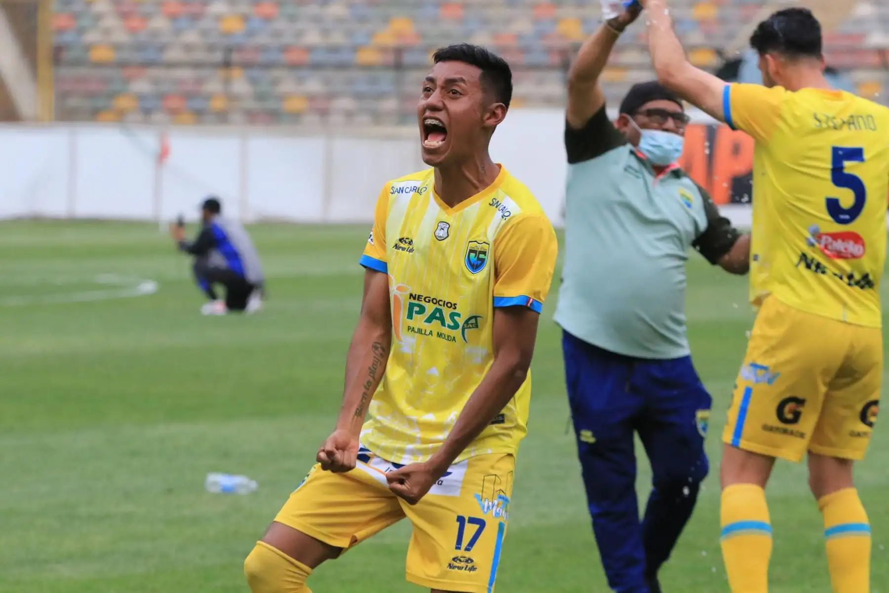 Carlos Stein ascendió a la Liga 1 del fútbol peruano tras derrotar 4-2 en la tanda de penales a Binacional quien jugará en la Liga 2 en próximo año. Foto: FPF