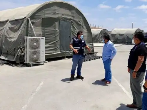 Con entrega de equipos y medicamentos el Ministerio de Salud fortalece la capacidad hospitalaria de la provincia de Sullana, en Piura, para atender a los pacientes críticos con covid-19.