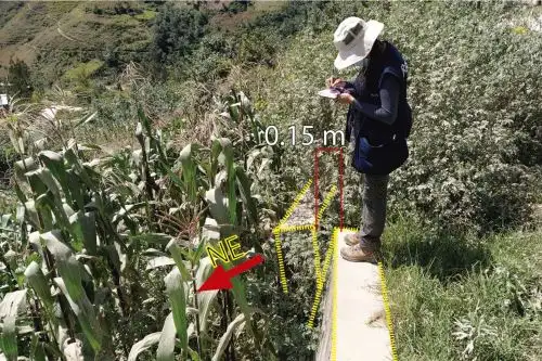 El Ingemmet hizo una evaluación de peligros geológicos por movimientos en masa en la vertiente sur de las quebradas Chinchinca y Panaococha, región Huánuco. Foto: ANDINA/Ingemmet
