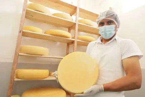 Queso tipo Suizo semimadurado producido por la Asociación de Pequeños Productores Agropecuarios Perla del Paraíso de Otuzco, La Libertad, obtuvo la Medalla de Oro en la “Expo Queijo 2021”, celebrado en Brasil. Foto: Cortesía.