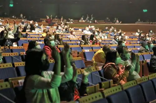 Los artistas y el pública retornan e manera segura al Gran Teatro Nacional. Foto: Ministerio de Cultura/Difusión.