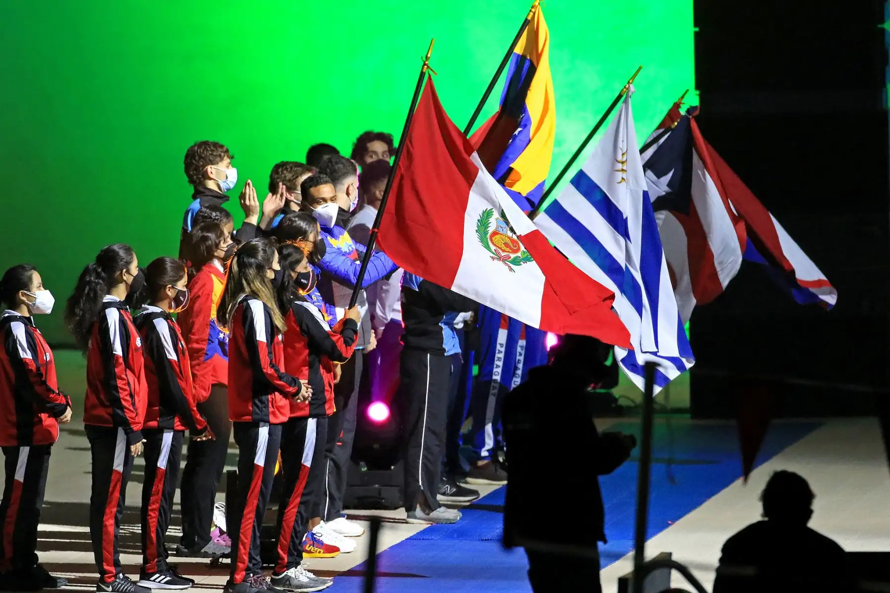 Se realizó la ceremonia de inauguración del Sudamericano Juvenil de Deportes Acuáticos Perú Bicentenario 2021. Foto: Legado / Paul Vallejos