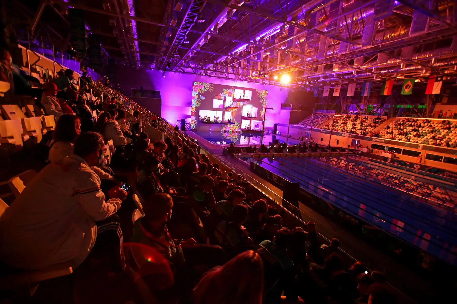 Se realizó la ceremonia de inauguración del Sudamericano Juvenil de Deportes Acuáticos Perú Bicentenario 2021. Foto: Legado / Paul Vallejos