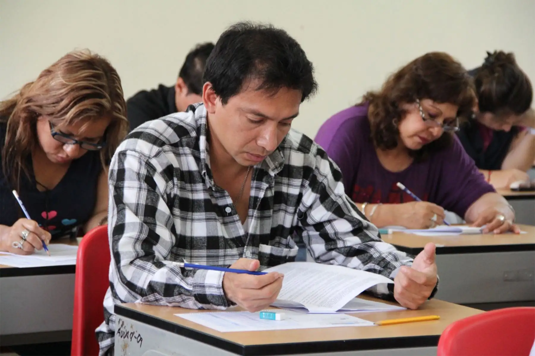 Evaluación de docentes.Foto: Minedu