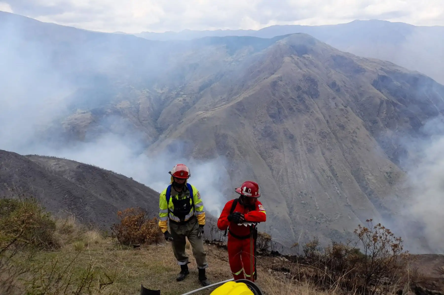 Incendio forestal se desató en la comunidad de Chonta, ubicada en el distrito de Limatambo, provincia cusqueña de Anta. ANDINA/Difusión