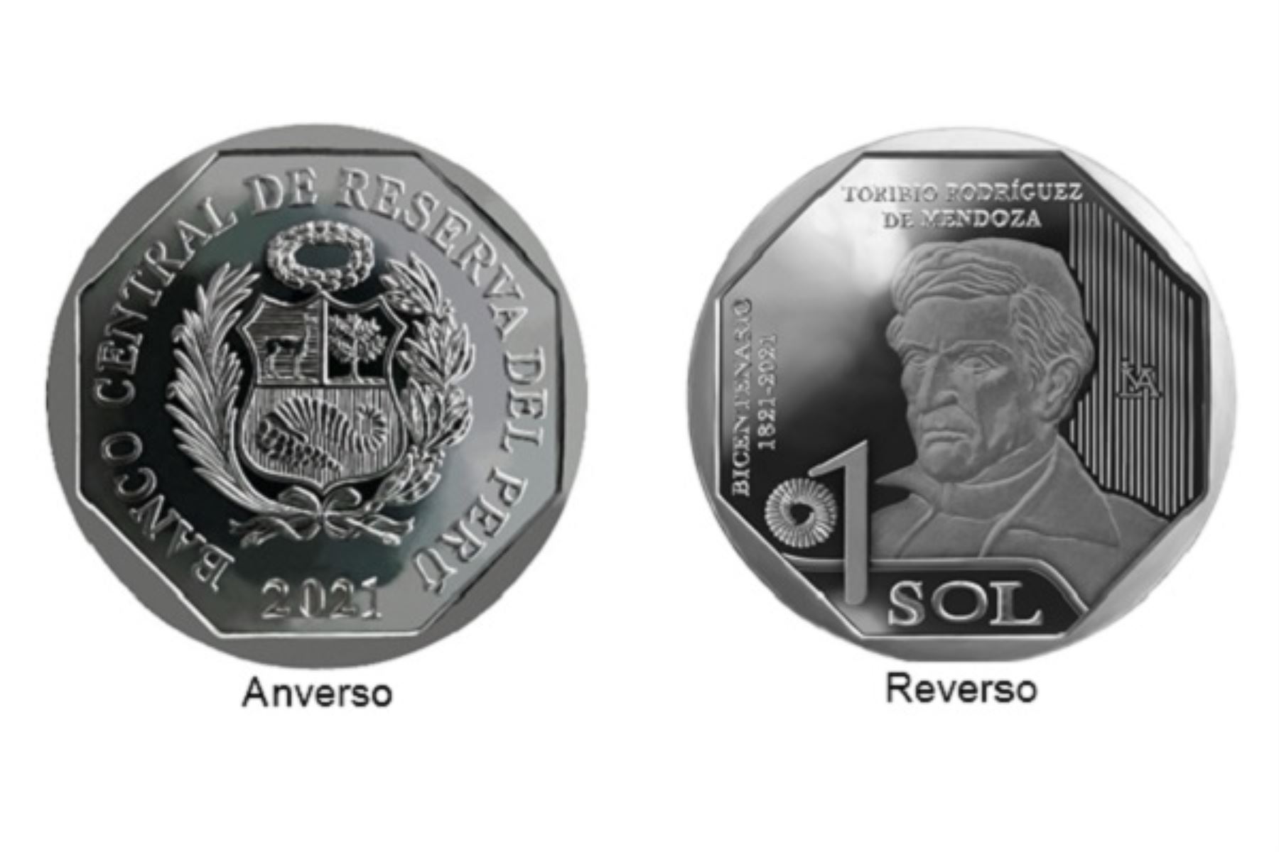 Moneda de S/ 1 alusiva a Toribio Rodríguez de Mendoza. Foto: cortesía.