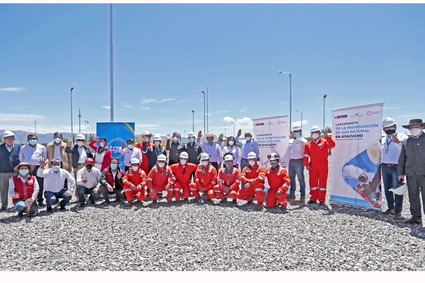 Jefe de Estado, Pedro Castillo, realiza una visita al City Gate de Uchuypampa de Transportadora de Gas, en Huamanga, región Ayacucho. Foto: ANDINA/Prensa Presidencia