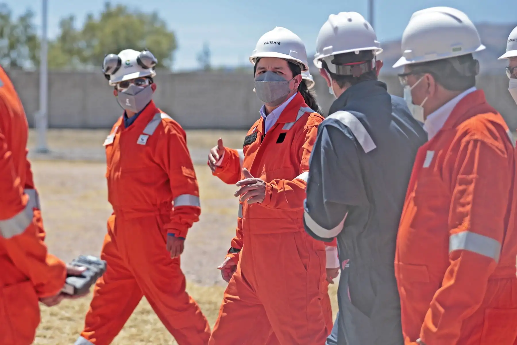 Jefe de Estado, Pedro Castillo, realiza una visita al City Gate de Uchuypampa de Transportadora de Gas, en Huamanga, región Ayacucho. Foto: ANDINA/Prensa Presidencia