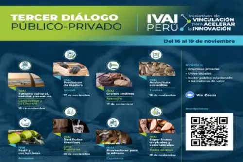 Estos eventos son precedidos por los segundos diálogos público-privados que se desarrollaron del 14 al 17 de setiembre y reunieron a más de 600 entidades privadas, instituciones públicas, centros de investigación, universidades, involucrados en las 8 cadenas de valor de las IVAI.