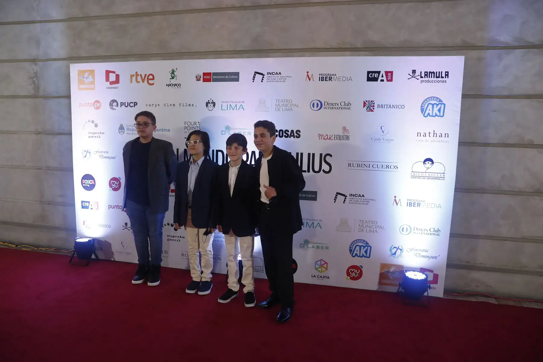Avant Premier de la película Un mundo para Julius en el Teatro Municipal de Lima. Foto: ANDINA/Renato Pajuelo