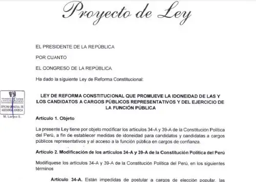Gobierno envía al Congreso siete proyectos de ley con carácter de urgente.