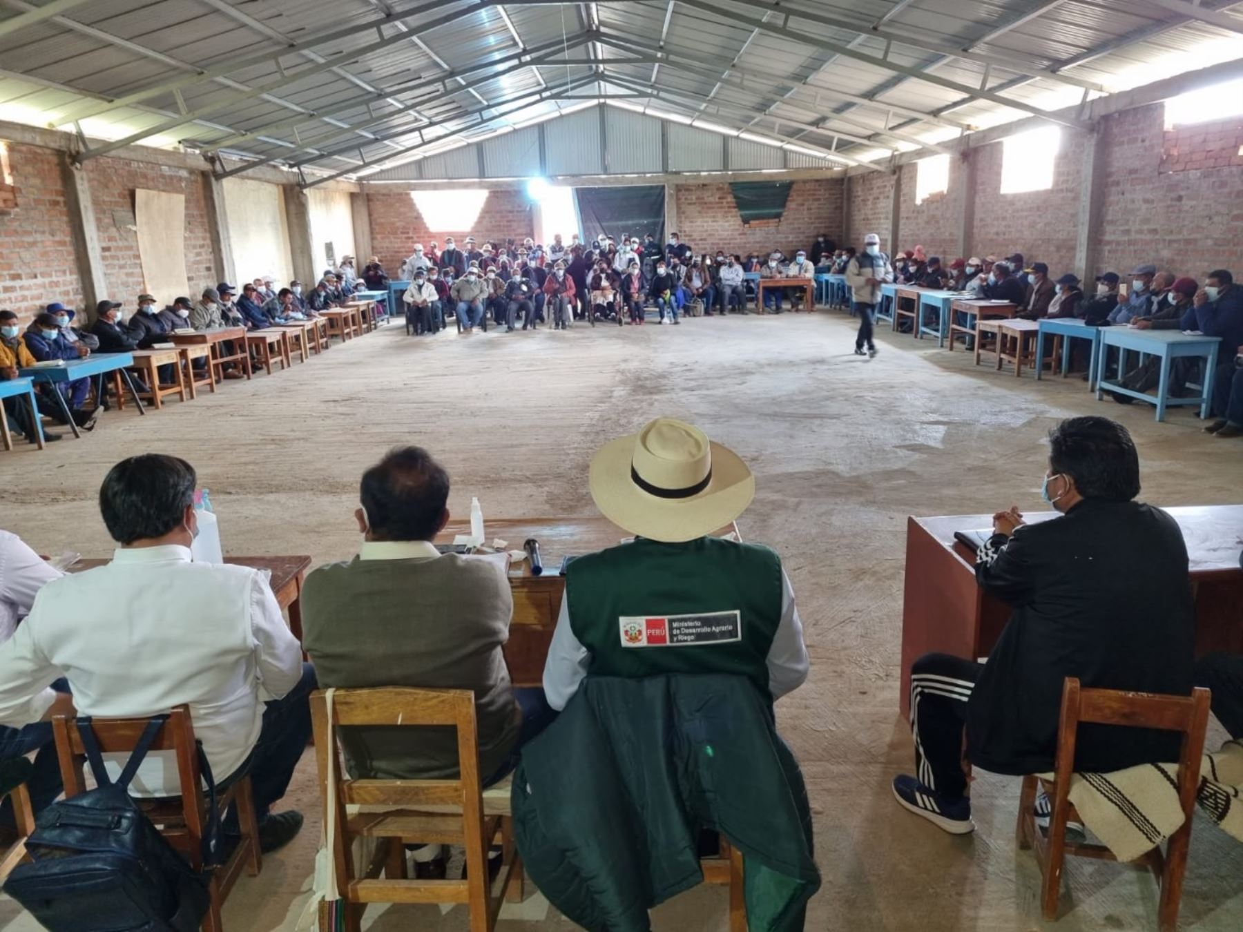 En reunión con las comunidades campesinas de la subcuenca del río Cunas, el Midagri anunció que la ANA hará el estudio de afianzamiento integral de los recursos hídricos en Junín. ANDINA/Difusión