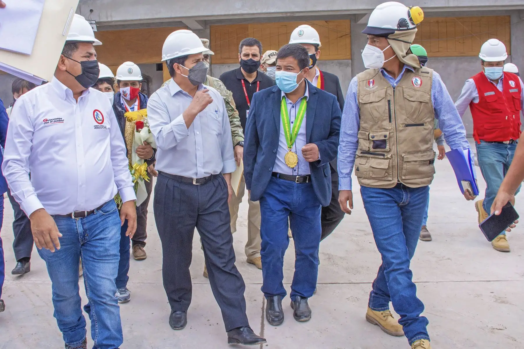 El presidente Pedro Castillo inauguró segunda planta de oxígeno en Huanta región Ayacucho. Foto: ANDINA/Presidencia El presidente Pedro Castillo inauguró segunda planta de oxígeno en Huanta región Ayacucho. Foto: ANDINA/Presidencia