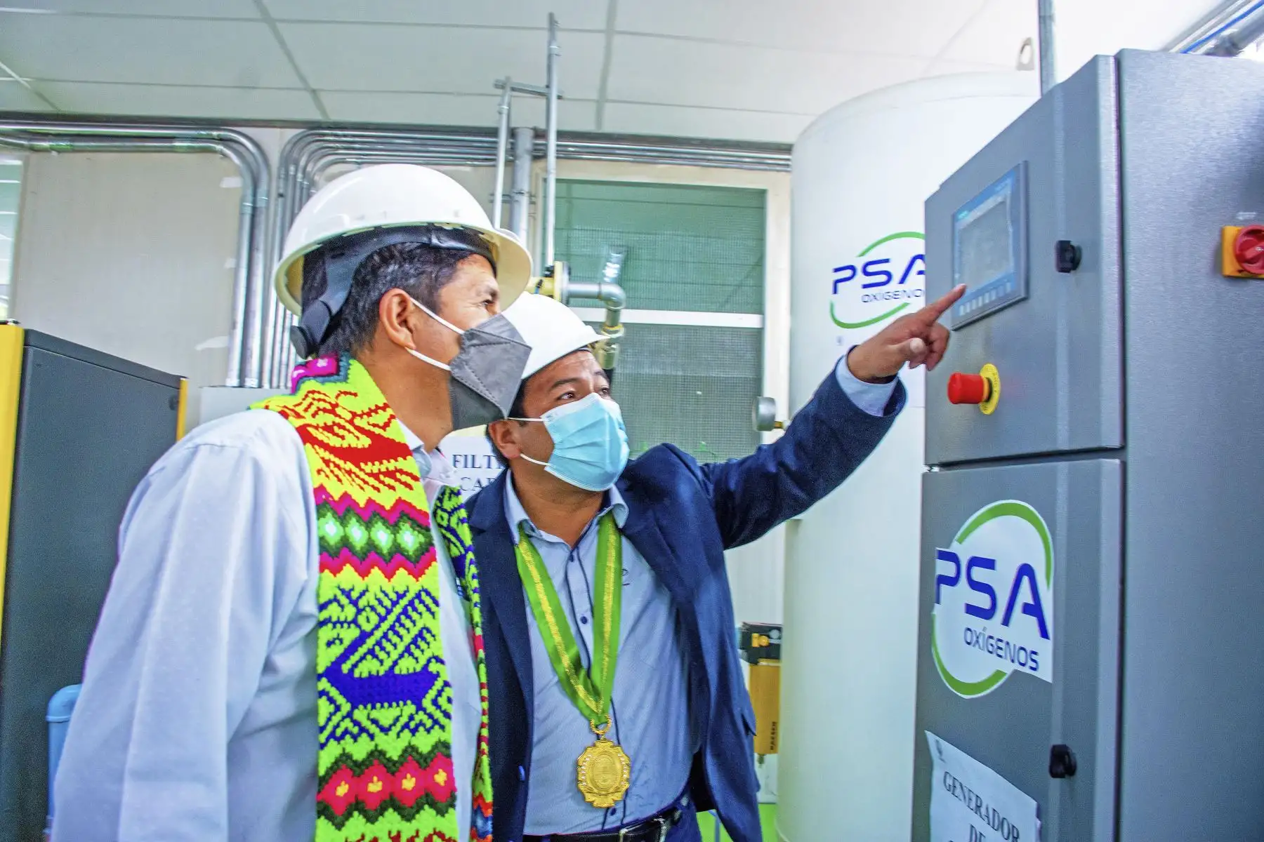 El presidente Pedro Castillo inauguró segunda planta de oxígeno en Huanta región Ayacucho. Foto: ANDINA/Presidencia El presidente Pedro Castillo inauguró segunda planta de oxígeno en Huanta región Ayacucho. Foto: ANDINA/Presidencia