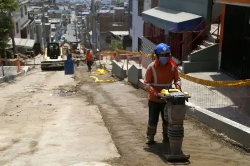 Obras de saneamiento.